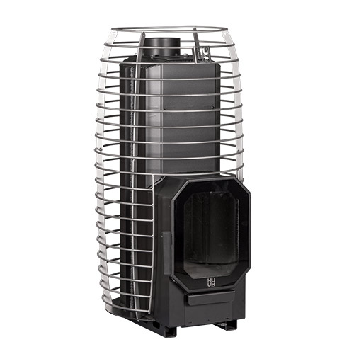 HUUM HIVE FLOW MINI LS Wood-Burning Sauna Stove w/ Firebox Extension, 8.5kW