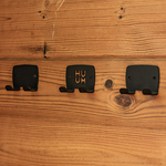 HUUM OVO DESIGN TOWEL HOOK SET OVO Sauna Design Towel Hook Set, Black