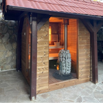 HUUM THRU-CEILING CHIMNEY Sauna Wood Stove Chimney Set, Thru-Ceiling