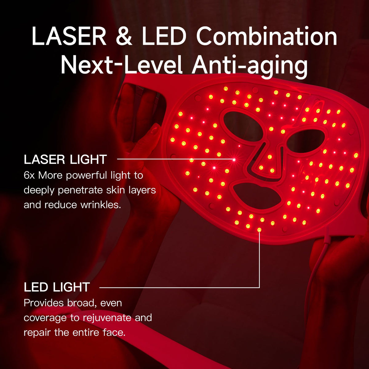 Megelin LASER&LED Light Therapy Mask