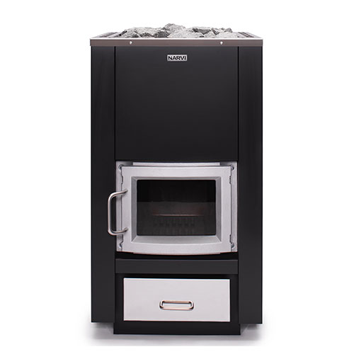Narvi 30/50 Wood-Burning Sauna Stove, Up to 50kW