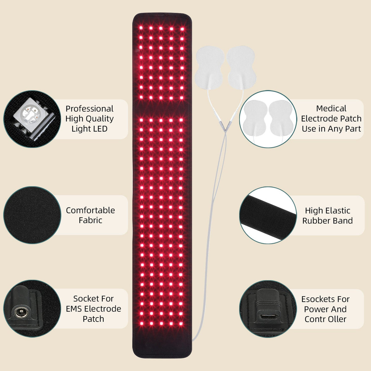 Megelin Red Light Therapy Belt for Foot and Calf