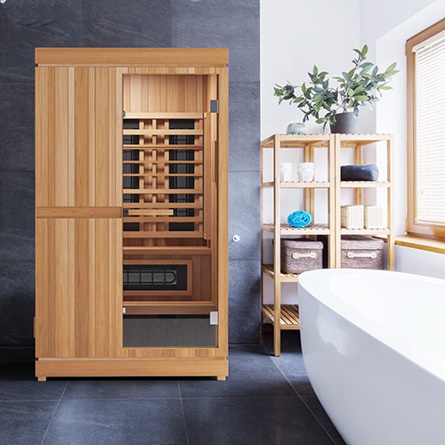 Finnmark FD-4 2-Person Home Sauna with Infrared & Traditional Heat 48